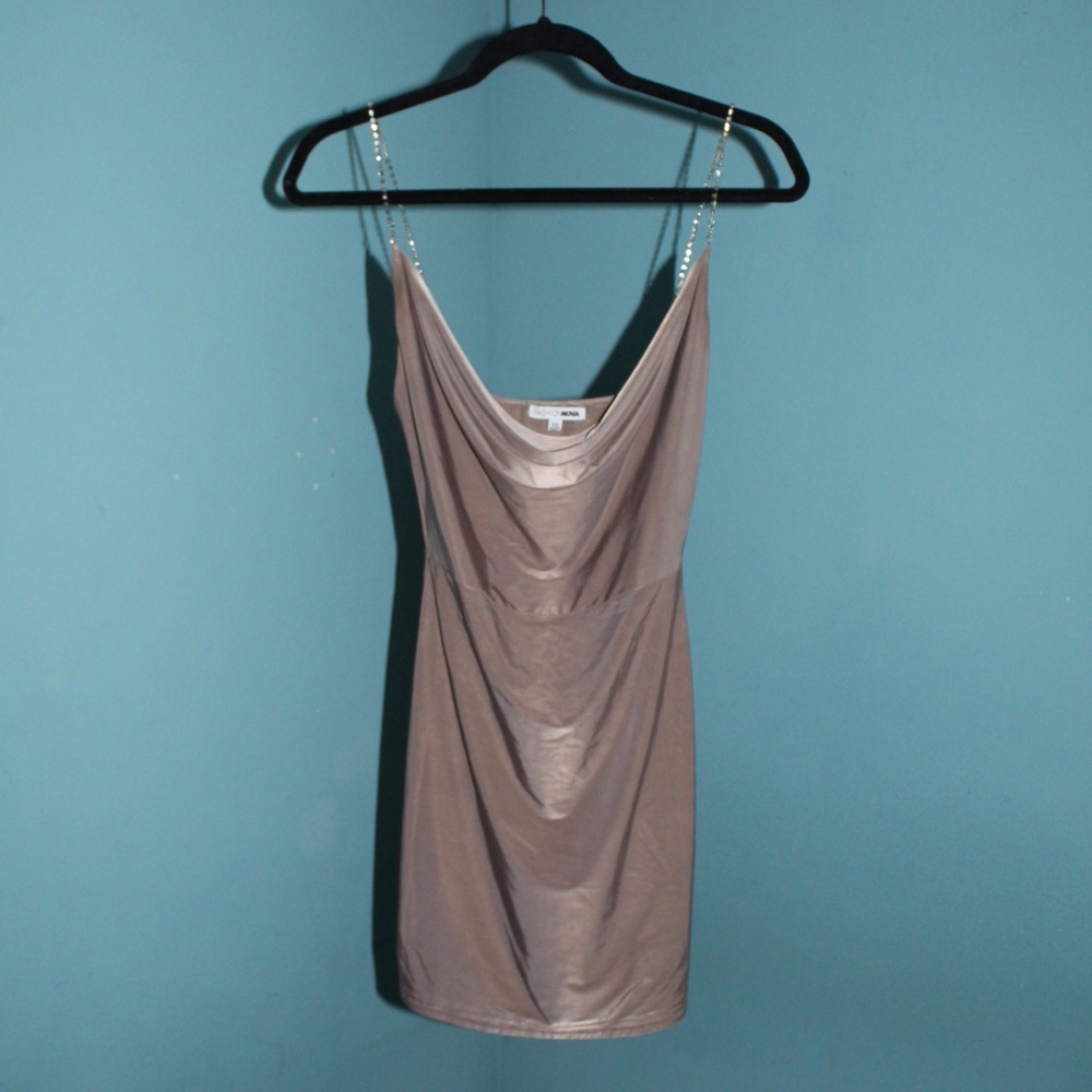 Fashion Nova Gem Strap Body-con dress Size XS